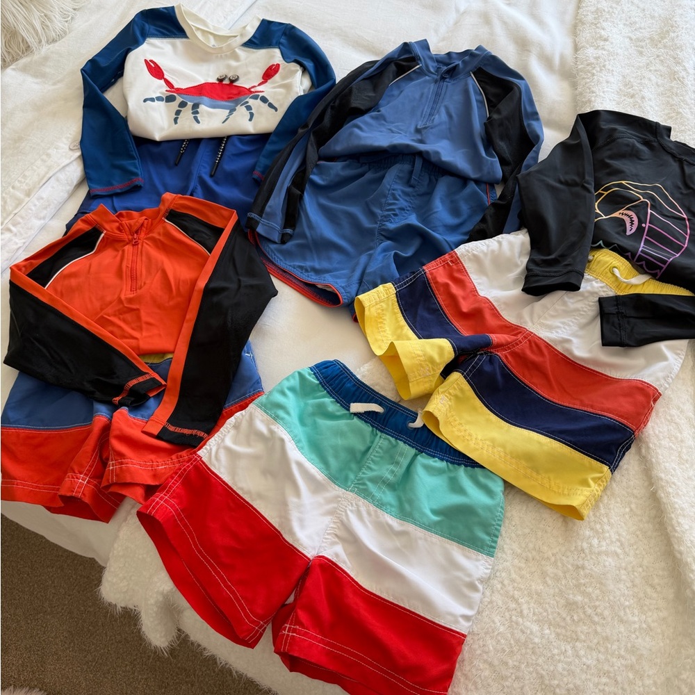Kids Colorblock Swim Shorts - Multi Color